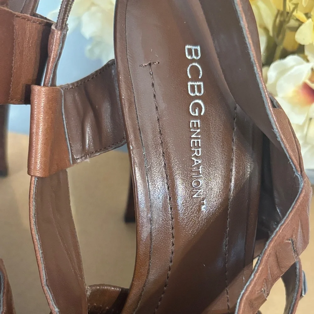 BCBGeneration Brown Heeled Sandals - Picture 2 of 4